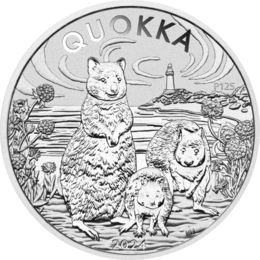 Australian Quokka 1 Unze Silbermünze 2024