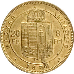 Ungarn 8 Forint 1848-1916 MAGYAR Doppelmonarchie Österreich Ungarn