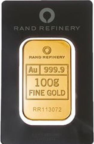 Goldbarren 100 Gramm Rand Refinery