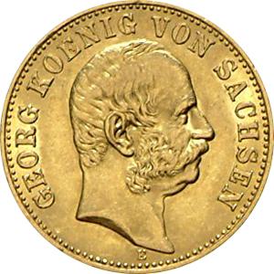 10 Mark Kaiserreich 1903-1904 Sachsen Georg Jaeger 265
