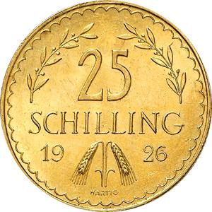 25 Schilling Österreich Goldmünze 1918 bis 1938