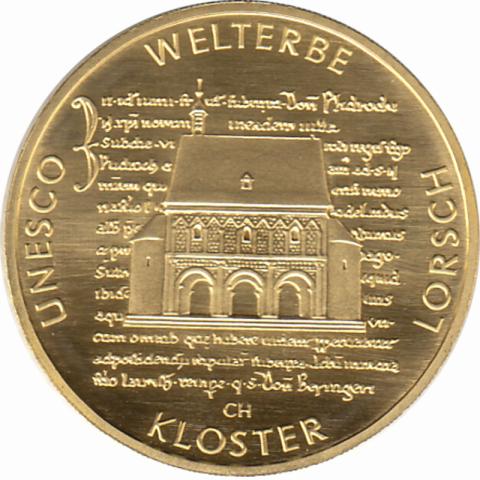 100 Euro Goldmünze 2014 UNESCO Weltkulturerbe Kloster Lorsch