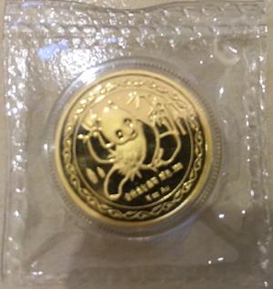 China Panda Goldmünze Nying 1/4 Unze 1989 proof