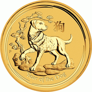 Lunar II Hund 1/4 Unze 2018