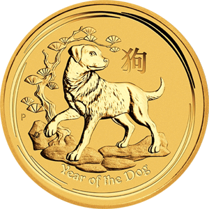 Lunar II Hund 1/2 Unze 2018