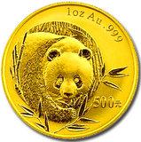 China Panda 1/10 Unze 2003 Goldpanda 50 Yuan Original Eingeschweißt