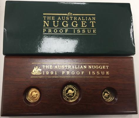 Känguru Nugget Proof Set 1991