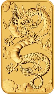 Dragon Rectangle Goldbarren 2019