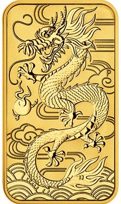 Dragon Rectangle Goldbarren 2018