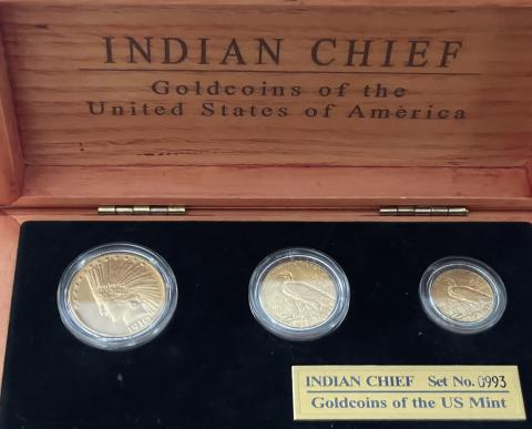 American Indianer Set 2,5 bis 10 Dollar