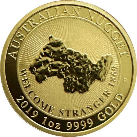 Australien Nugget 1 Unze Gold 2019 Weolcome Stranger