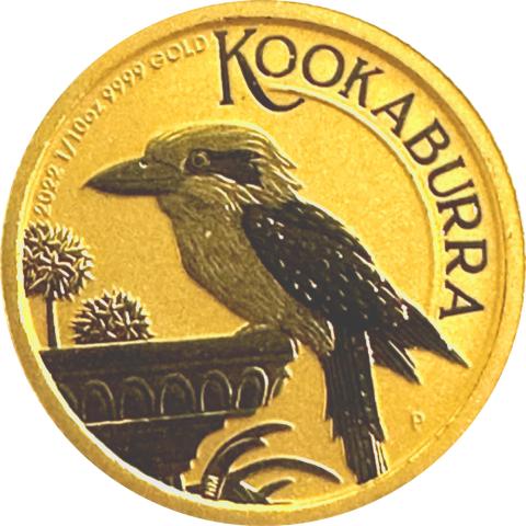 Kookaburra Goldmünze 1/10 Unze 2022
