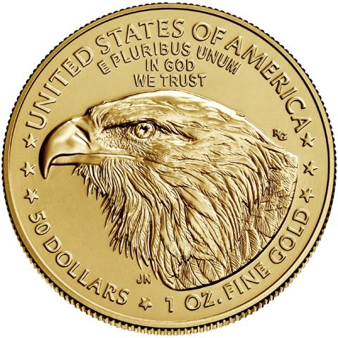 American Eagle Gold 1 Unze 2021 neues Motiv