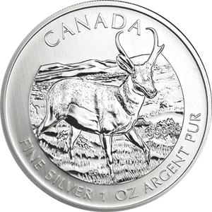 Antilope 2013 1 Unze Silber Kanada Wildlife Serie