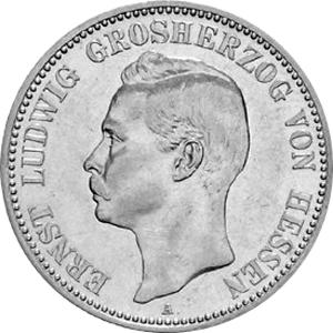 Jaeger 72 Hessen 2 Mark Ernst Ludwig 1895-1900