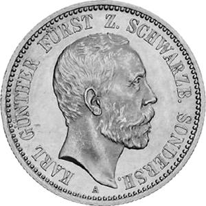 Jaeger 168 Schwarzburg Sondershausen 2 Mark Karl Günther 1896