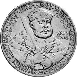 Jaeger 161 Sachsen Weimar Eisenach 5 Mark Universität Jena 1908