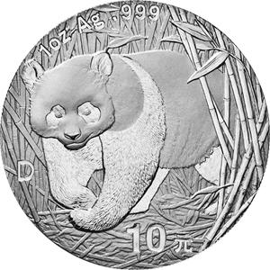 China Panda 1 Unze 2001