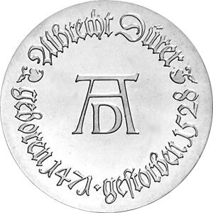 DDR 1971 10 Mark Silber Gedenkmünze Albrecht Dürer