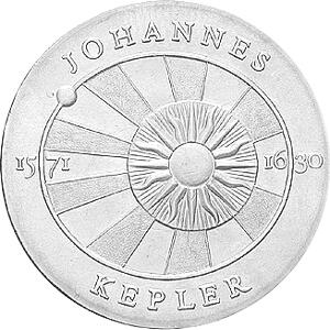 DDR 1971 5 Mark Gedenkmünze Johannes Kepler