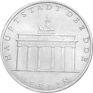 DDR 1971 5 Mark Gedenkmünze Brandenburger Tor