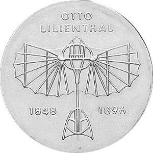 DDR 1973 5 Mark Gedenkmünze Otto lilienthal