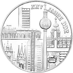 DDR 1974 10 Mark Silber Gedenkmünze Städtemotiv
