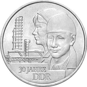 DDR 1979 20 Mark Gedenkmünze 30 Jahre DDR