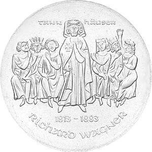 DDR 1983 10 Mark Silber Gedenkmünze Richard Wagner