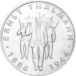 DDR 1986 10 Mark Gedenkmünze Ernst Thälmann