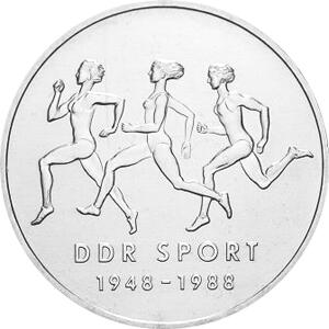 DDR 1988 10 Mark Gedenkmünze Sportbund