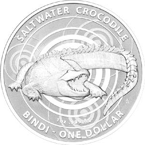 1 Unze Silber Krokodil Bindi 2013 Australien Royal Mint