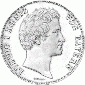 Altdeutschland Bayern Ludwig I Doppeltaler 1842-1848 