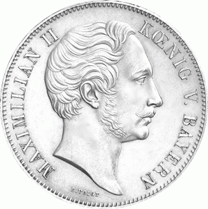 Altdeutschland Bayern Maximilian II Doppeltaler 1859-1860