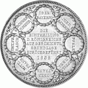  Altdeutschland Bayern Ludwig Geschichtsdoppeltaler 1838