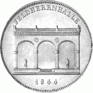 Altdeutschland Bayern Ludwig Geschichtsdoppeltaler 1844