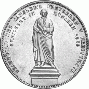 Altdeutschland Bayern Ludwig Geschichtsdoppeltaler 1845