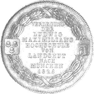 Altdeutschland Bayern Ludwig Geschichtstaler 1826
