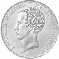 Altdeutschland Anhalt Dessau Leopold Friedrich Doppeltaler 1839-1846