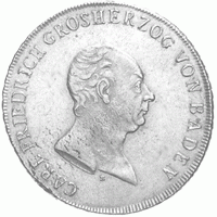 Altdeutschland Baden Konventionstaler Carl Friedrich 1809-1811