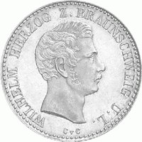 Altdeutschland Braunschweig Herzog Wilhelm Taler 1837-1838