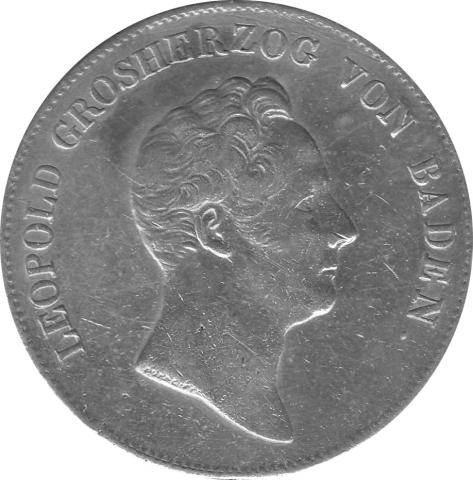 Altdeutschland Baden Leopold Kronentaler 1836