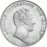 Altdeutschland Baden Kronentaler Münzbesuch 1832