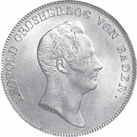 Altdeutschland Baden Kronentaler Ausbeutetaler 1834