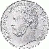 Altdeutschland Baden Friedrich Vereinstaler 1865-1871