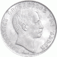 Altdeutschland Baden Friedrich Gulden 1856-1860