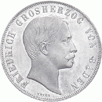 Altdeutschland Baden Friedrich Prämiengulden