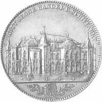 Altdeutschland Hansestadt Bremen Gedenktaler 1864