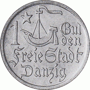Freie Stadt Danzig  1 Gulden 1923