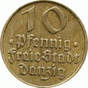 Freie Stadt Danzig 10 Pfennig 1932